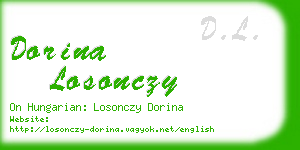 dorina losonczy business card